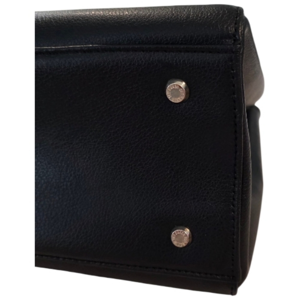 Ted Baker Alexiis Leather Tote Bag Adjustable Straps Double Zip Bow Detail - Picture 10 of 16